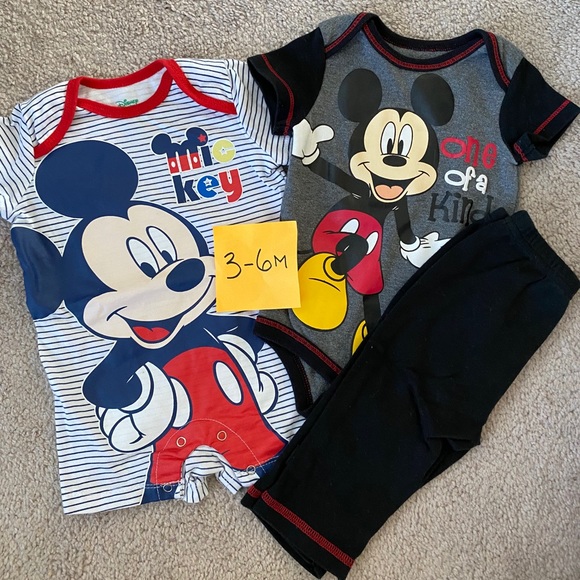 Baby Mickey Mouse Two- Piece Outfit and Romper Set - Picture 1 of 1
